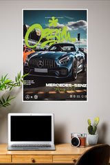 Mercedes Amg Gt Green Poster | Cars Posters