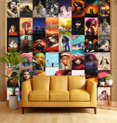 Man Women Portraits Wall Collage Kit - A4 Size Wall Posters Set