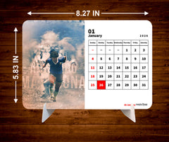 Maradona 10 Golden Boot Hero Premium Table Desk Calendar