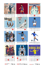 Maradona 10 Golden Boot Hero Premium Table Desk Calendar