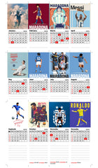 Maradona 10 Golden Boot Hero Premium Table Desk Calendar