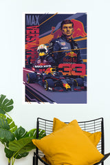 Max Verstappen A3 Poster | formula 1 Posters | Car Posters