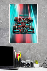 Mercedes AMG Petronas F1 Formula 1 Car Poster | Formula 1 Posters