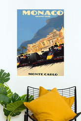 Monaco Poster | formula 1 Posters | Car Posters