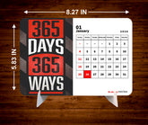 Motivational Quotes Premium Table Desk Calendar