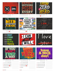 Motivational Quotes for Success Premium Table Desk Calendar