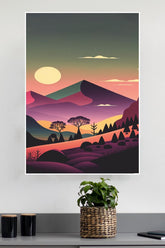Mountain Sunset Poster | CIty Posters