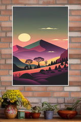 Mountain Sunset Poster | CIty Posters