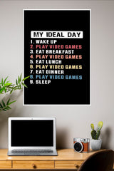 My Ideal Day Poster | Gym and Motivational Quotes Posters