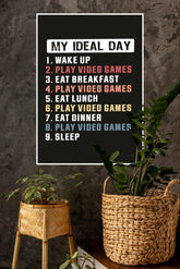 My Perfect Day Poster | Gym and Motivational Quotes Posters