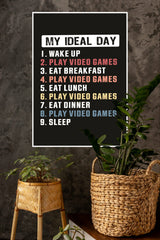 My Perfect Day Poster | Gym and Motivational Quotes Posters