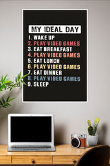My Perfect Day Poster | Gym and Motivational Quotes Posters