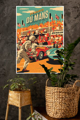 1960's LeMans 24Hours Racing Poster | Animated Movies Posters