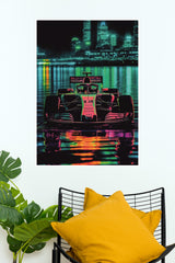 2018 Formula 1 Carin Neon Poster | Formula 1 Posters