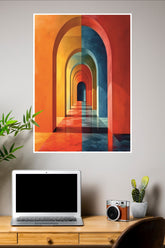 Abstract Colorful Arches Wall Poster | Art Posters