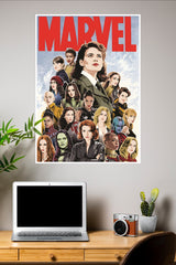 A woman in yellow armor who shrinks Poster | Marvel Posters