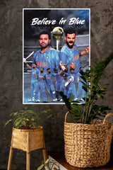 Bleed Blue Poster | Cricketers Posters