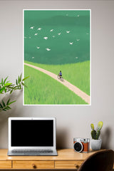 Blossoming Path Poster | The Green World Poster