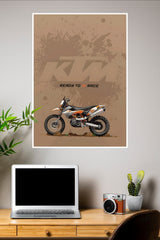 Bornto Roar Poster | Bike Posters