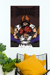 Boxing Cartoon Poster | Boxing Posters