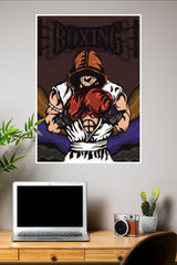 Boxing Cartoon Poster | Boxing Posters