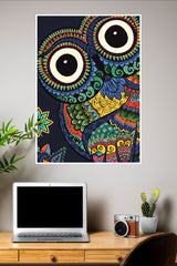 Colorful Art Workof Owl Poster | Animal Posters