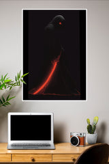 Crimson Blade Poster | Samurai Warrior Poster