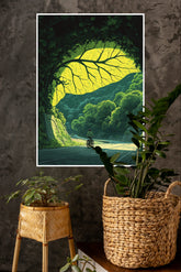 Emerald Valley Poster | The Green World Poster