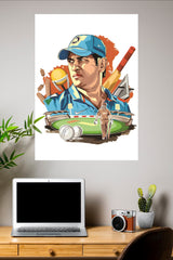 Game Face On Poster | Cricketers Posters