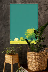 Golden Sunrise Poster | The Green World Poster