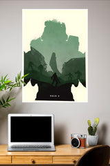 Halo 3 In Green Poster | Games Posters