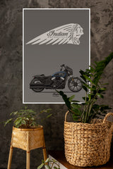 Indian Motorcycle Poster | Bike Posters