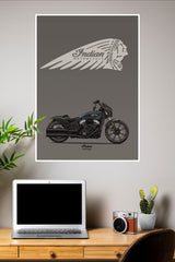 Indian Motorcycle Poster | Bike Posters
