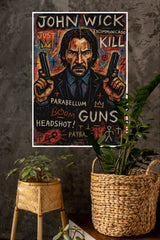 John Wick With Guns Poster | Hollywood Movies Posters