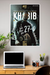 Khabib Nurmagomedov Poster | UFC Champions Poster