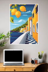 Lemon Coast Dreams Poster | Art Posters