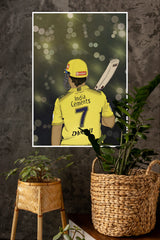 MS Dhoni 7 Poster | Cricketers Posters