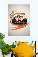 McLaren Papaya Poster | Formula 1 Posters