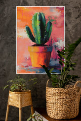 Minimal Cactus Art Poster | Art Posters