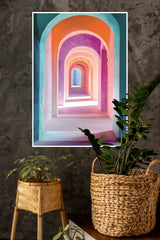 Modern Geometric Archway Art Print Poster| Art Posters