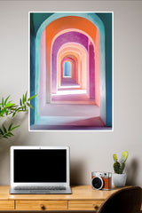 Modern Geometric Archway Art Print Poster| Art Posters