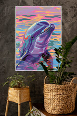 Neon Dolphin Dream Poster | Art Posters