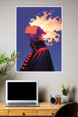 Neon Inferno Poster | Anime Posters