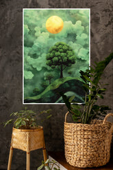 Ocean Sunset Poster | The Green World Poster
