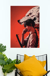 Red Howl Poster | Anime Posters