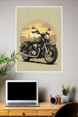 Retro Motorcycle Poster | Bike Posters