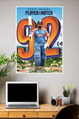Rohit Sharma 92 Poster | Cricketers Posters