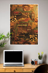 Route66 Diner Poster | Animated Movies Posters