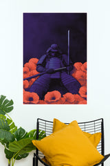 Seated in Resolve Poster | Samurai Warrior Poster