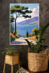 Serene Lake side Landscape Wall Poster| Art Posters